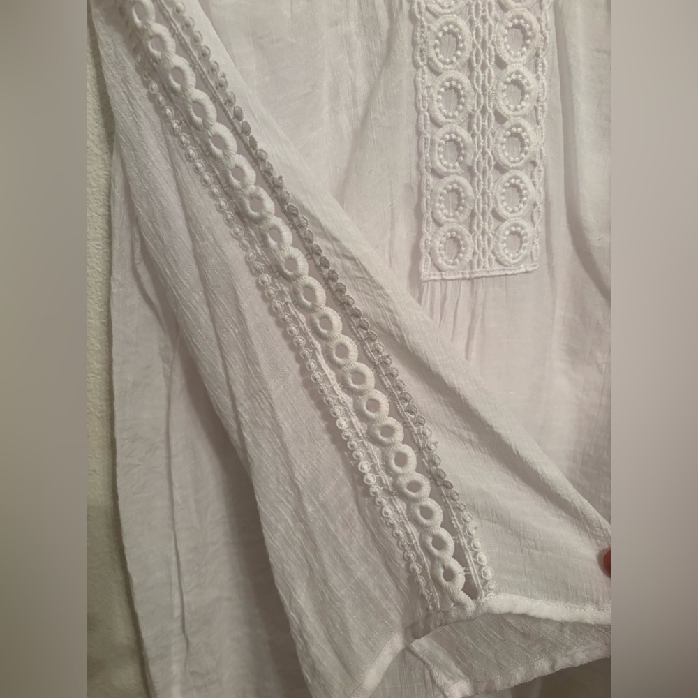 Zac & Rachel top with bell sleeves M - Picture 4 of 7